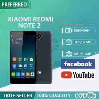 Autêntico Vendendo Em estoque Authentic Selling In stockSmartphone Xiaomi Redmi Note 2 Original 3gb + 32gb Fone Full Acessórios 95% Novo Usado celular Smartphone
