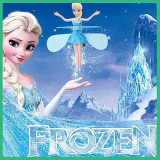 Centrarse en dar regalos Disney Frozen Princess Elsa hada mágica voladora suspendida Control de aviones muñecas juguetes