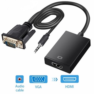 Convertidor Adaptador Vga A Hdmi Con Audio Digital Hd 1080p
