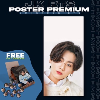 (Bm Poster Premium) Jungkook BTS (15 cm x 30 cm) || Decoración de pared | Póster | Decoración del hogar
