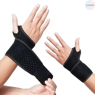 [Lixada new] 2pcs Wrist Support Brace Wrist Stabilizer Adjustable Wrist Bandages Protector Left and Right Hand Wrist Wraps for Fitness Office Pai
