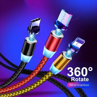 Cable magnético micro USB Enchufe magnético Tipo C Carga 3 en 1 Cable para Cable de carga magnético