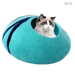 Cama suave De algodón Azul/creativo/forma De huevo/Gato/Cama cálida y estable