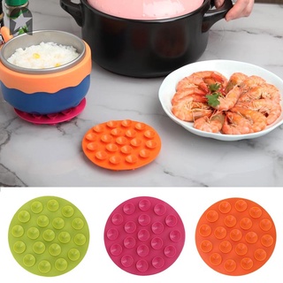 Heat Insulation Pad Double-Sided Suction Cup Mat Kitchen Tool Anti-Scald Dish Pot Mat Household Non-Slip Coasters