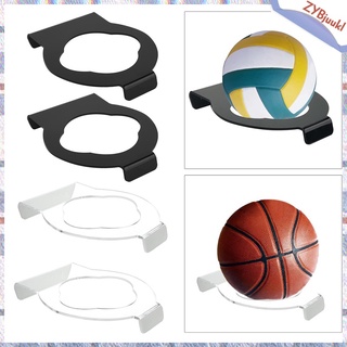 2PCS Ball Holders Wall Mount Sports Exercise Ball Storage Rack Organizer for Display Basketball Volleyball Soccer