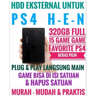 Ps4 HEN HDD externo PS4 HEN 320GB juego completo (15 juegos), Satving y Continuey