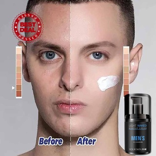 Nuevo 50g hombres BB crema cara crema luz maquillaje corrector piel iluminar base acné maquillaje V4B6