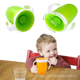 niños de silicona 360 a prueba de fugas bebé niño beber taza bebé taza anti-choke agua taza niños aprendizaje beber taza m3tw