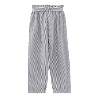 [[2]]] rayas de verano para mujer, pantalones cómodos, cordón con cinturón, pantalones de cintura alta, pantalones de talla grande