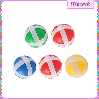 Juego de 3/5 dardos de plástico excelentes juegos de interior bola pegajosa redondo adhesivo para niños tela dardo juego de mesa juguetes de lanzamiento