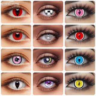 EYESHARE Lenses 1 Pair =2PCS BLUE RED Cosplay Contact Lens Eye Contacts Colored Lenses Cosmetic (1)