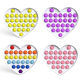 Nuevo arco iris Push Pop it Fidget juguete sensorial para autismo necesidades especiales antiestrés juego alivio del estrés Squishy Fidget juguetes