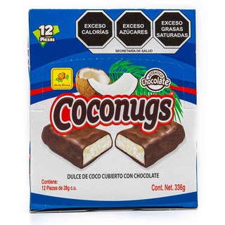COCONUGS CHOCOLATE CON RELLENO DE COCO 12PZS