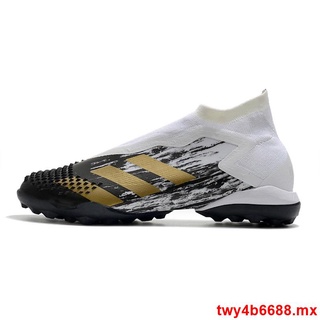adidas predator mutator tf falcon 20+ impermeable completo de punto tachonado md suela fútbol zapatos blanco negro