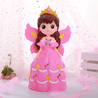 Hucha creativa linda alas princesa muñeca hucha