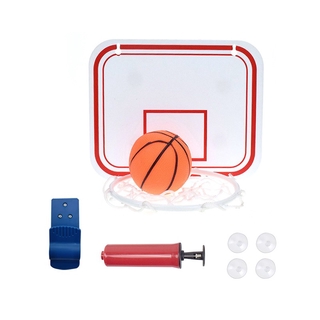 LR-Indoor Plegable Portátil Suspensión Sin Punzón Mini Plástico Marco De Baloncesto Conjunto Red Aro