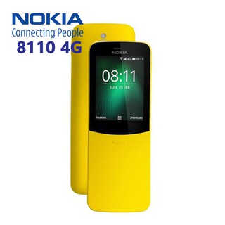 Nokia 8110 Reloaded Dual 4G Standby Slide Teléfono Móvil Diseño De Color Brillante Teclado Plátano