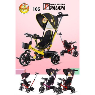 Bicicleta de tres ruedas 3 PACIFIC 105 triciclo cochecito de bebé