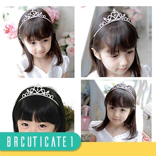 [brcut1] Girl Fairy Wedding Crown Headband Tiara Crystal Hairband Hair Hoop Tiara