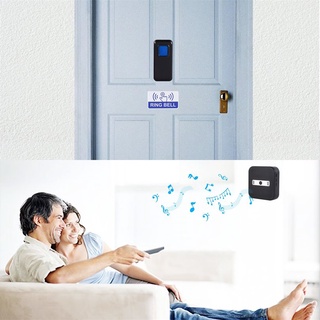 [0911] timbre de puerta us/eu/uk plug receptor impermeable 25-100db smart wireless timbre