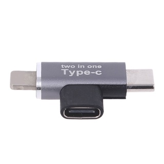 Spt - adaptador de aleación de codo USB C hembra a tipo C de 8 pines macho para Tablet Smartphone