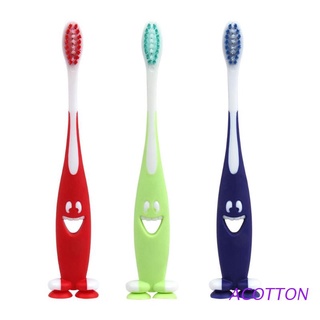 ACOTTON 3Pcs Baby Soft-bristled Toothbrush Smiling Tooth Cleaner Training Dental Care Set