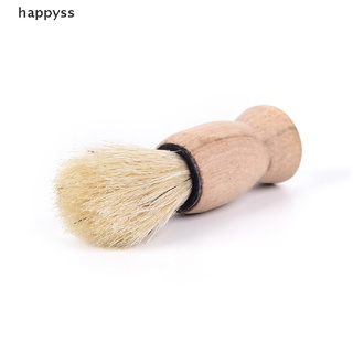 Happyss 1x pro wood handle badger hair beard shaving brush for men mustache barber tool MX