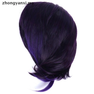[Zhongyanxi] Anime Danganronpa Koukichi Ouma Kokichi disfraz azul negro mezcla de pelo Cosplay peluca