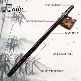 Jenniferdz Transverse Fife tradicional Mo Dao Zu Shi flauta C D E F G clave Cosplay accesorio Wei Wuxian negro puede tocar Chen Qing flauta instrumentos musicales (3)