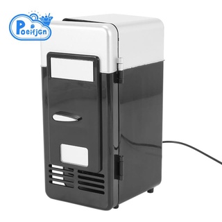 Usb Mini Nevera Fría Gota Shpping Congelador Pequeña Portátil Soda Refrigerador Para Coche Negro