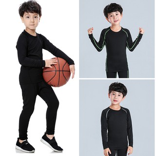 Leggings para niños/ropa de gimnasio/baloncesto/entrenamiento/conjunto de compresión/ropa deportiva para niños