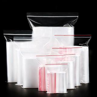 100 pzs bolsas de plástico con cierre de cremallera transparente frescas con cremallera/bolsas pequeñas opp de plástico (7)