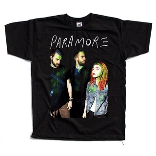 Paramore V4 Poprock Band Hayley Williams Band Photo camiseta negro S5Xl