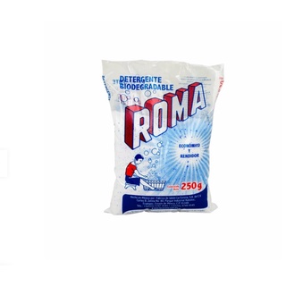 Jabon Detergente en Polvo ROMA, FOCA, BLANCA NIEVES DE 250 Gramos (1)