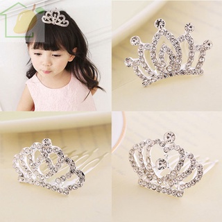 mini tiara clips de pelo princesa corona peine accesorios de disfraz para princesa fiesta niñas niños
