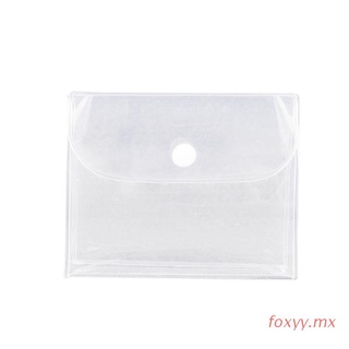 foxyy - bolsa de maquillaje para cosméticos, portátil, transparente, organizador de almacenamiento