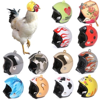VALORAR Toy Chicken Helmet ABS Bird Protect Cap Pet Protective Headgear Accessories Light Pet Supplies Funny Sun Rain Protection Hats