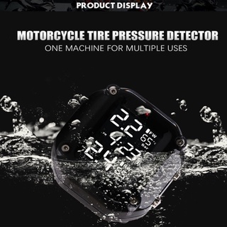 Sistema de Monitor de presión de neumáticos de motocicleta Moto TPMS Auto bicicleta alarma LCD en tiempo Real Monitor para motocicleta de dos ruedas (7)