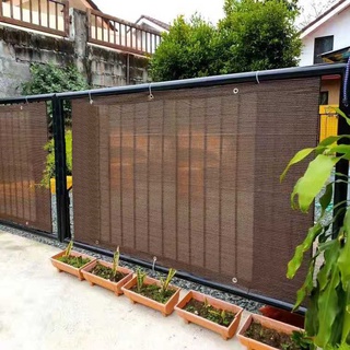 1m 2m 3m 4m 5m Marrón Engrosado Balcón Jardín Privacidad Red De Seguridad Protector Solar Valla Soporte Personalización