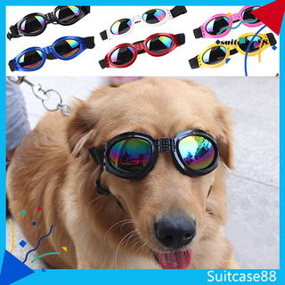 [SC] gafas de sol plegables de protección UV para perros con correa ajustable
