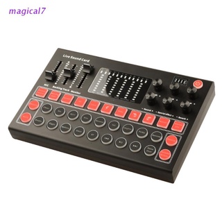 magical7 Audio Mixing Console Amplifier M9 Sound Card Microphone Sound Mixer Sound Card