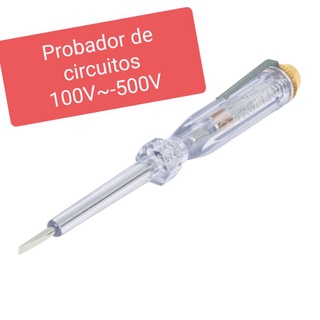 Probador de circuitos corriente alterna 100-500 V, 14 cm