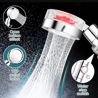 ncvs cabezal de ducha ahorro de agua flujo 360 grados giratorio lluvia alta presión spray salvaje