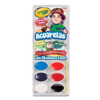 Acuarela De Plástico Colores Surtidos Cja C/16 Crayola