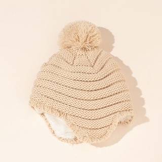 GKOT Knitted Winter Hat with Pompon Thick Beanie Caps Warm Presents for Newborn Baby (5)