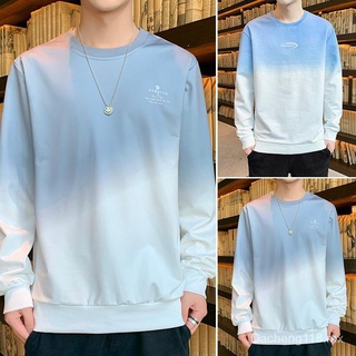 Da ChengJersey de manga larga de algodón para hombreTCamiseta para hombres primavera y otoño estilo coreano estudiantes ropa superior camisa de fondo camiseta de moda