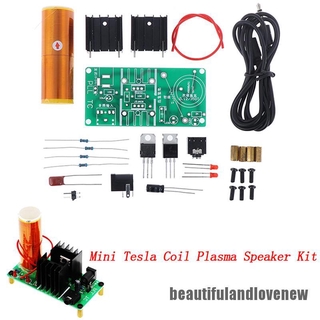 [hermoso y amor nuevo 0519] 1Set Mini Tesla bobina de Plasma Kit de altavoz electrónico de campo música 15W