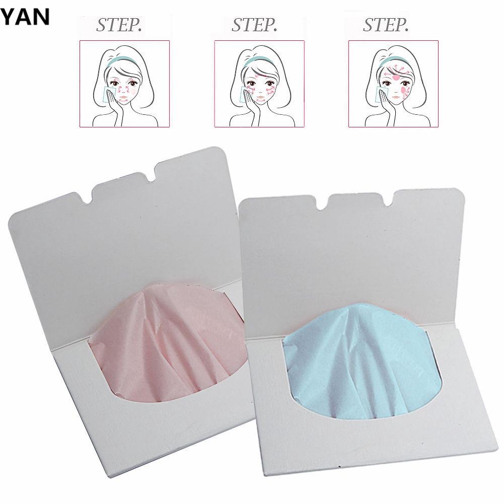 ready stock 100 piezas de papel de blotting impermeable al azar de color de moda para mujer