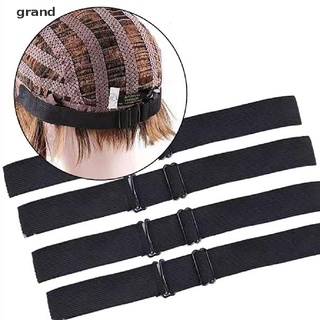 grandlarge 5 piezas banda elástica ajustable para pelucas de costura negro peluca banda 2,5 cm, 3 cm, 3,5 cm