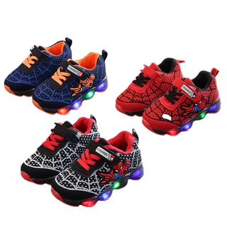 SSR-Sneaker para niños LED zapatos de niños para primavera otoño Casual lindo deportes de rayas